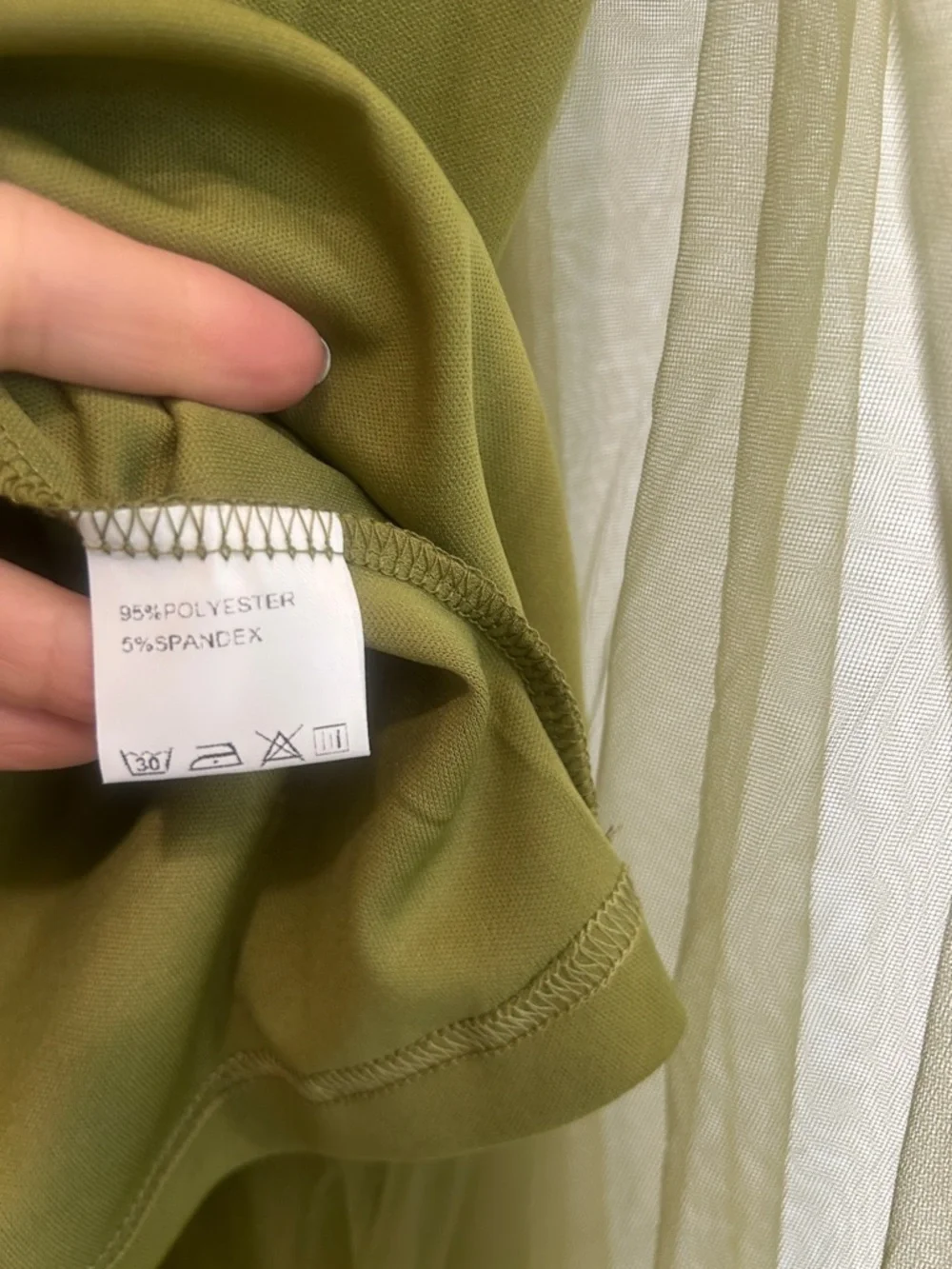 Ursime Olive Green Maxi Tulle halter cargo rocker Dress women’s medium new - Picture 4 of 10